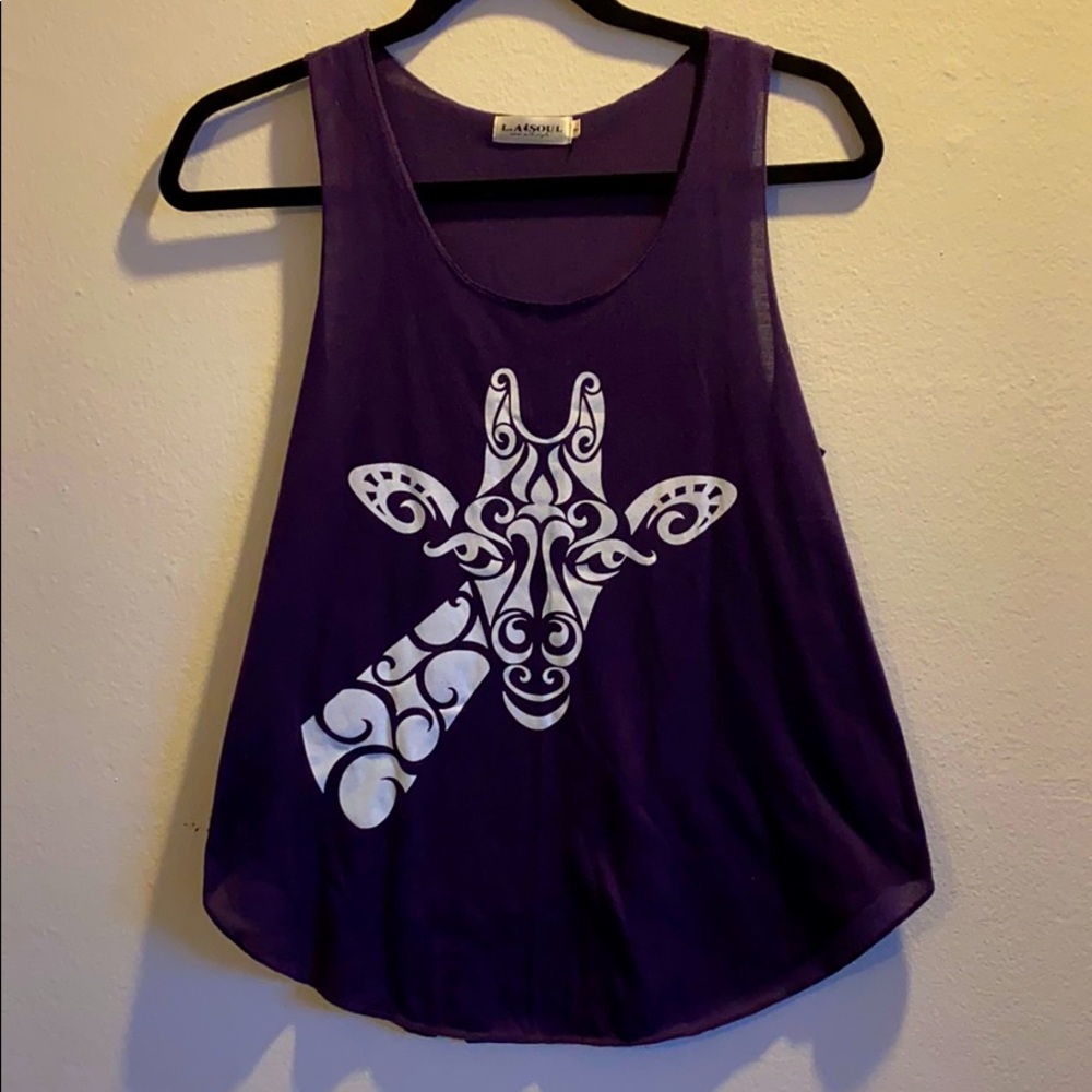 L.A Soul purple tank top